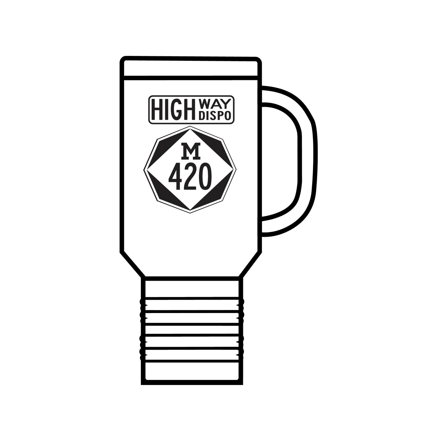 HIGHway Dispo M420 Insulated Travel Mug, 40oz