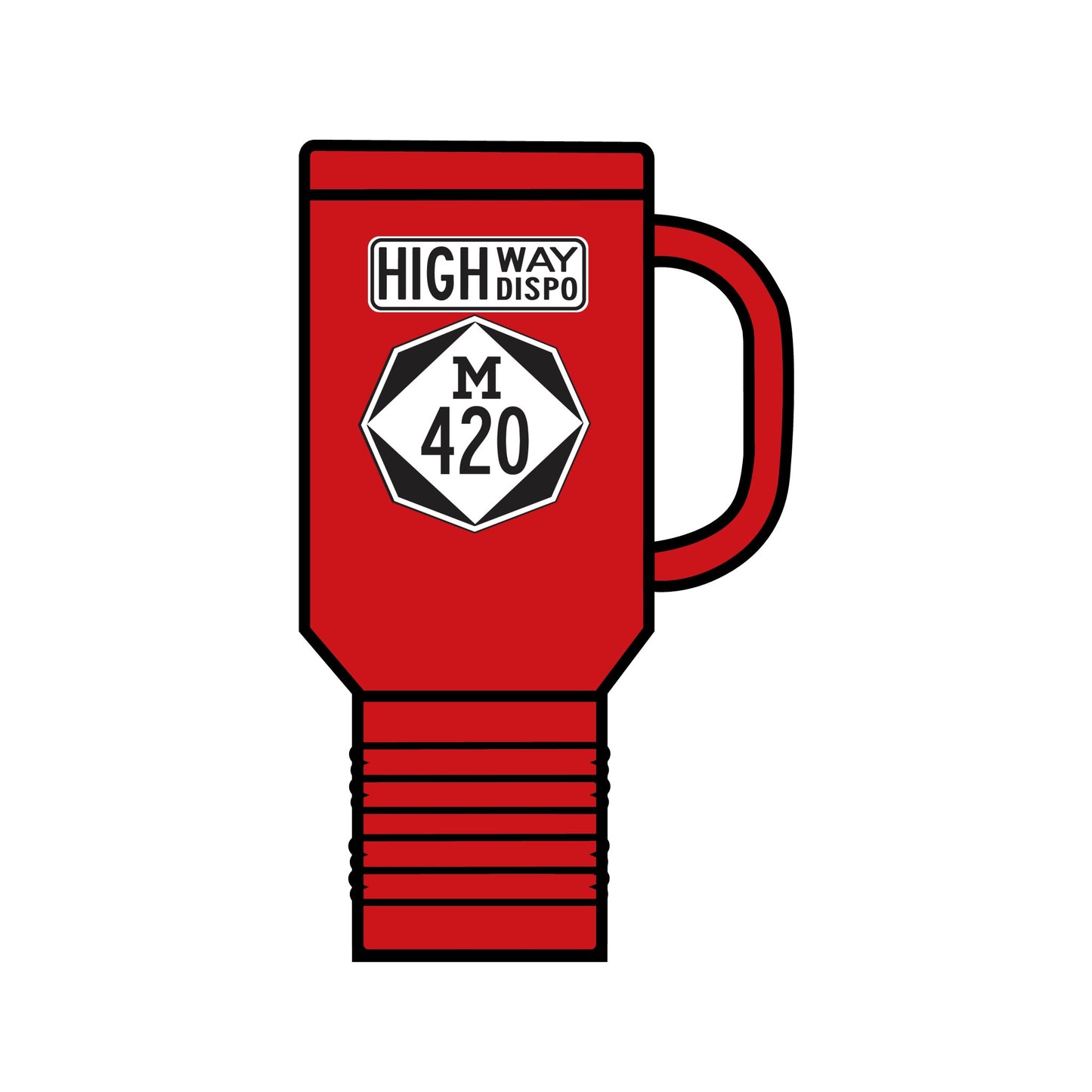 HIGHway Dispo M420 Insulated Travel Mug, 40oz