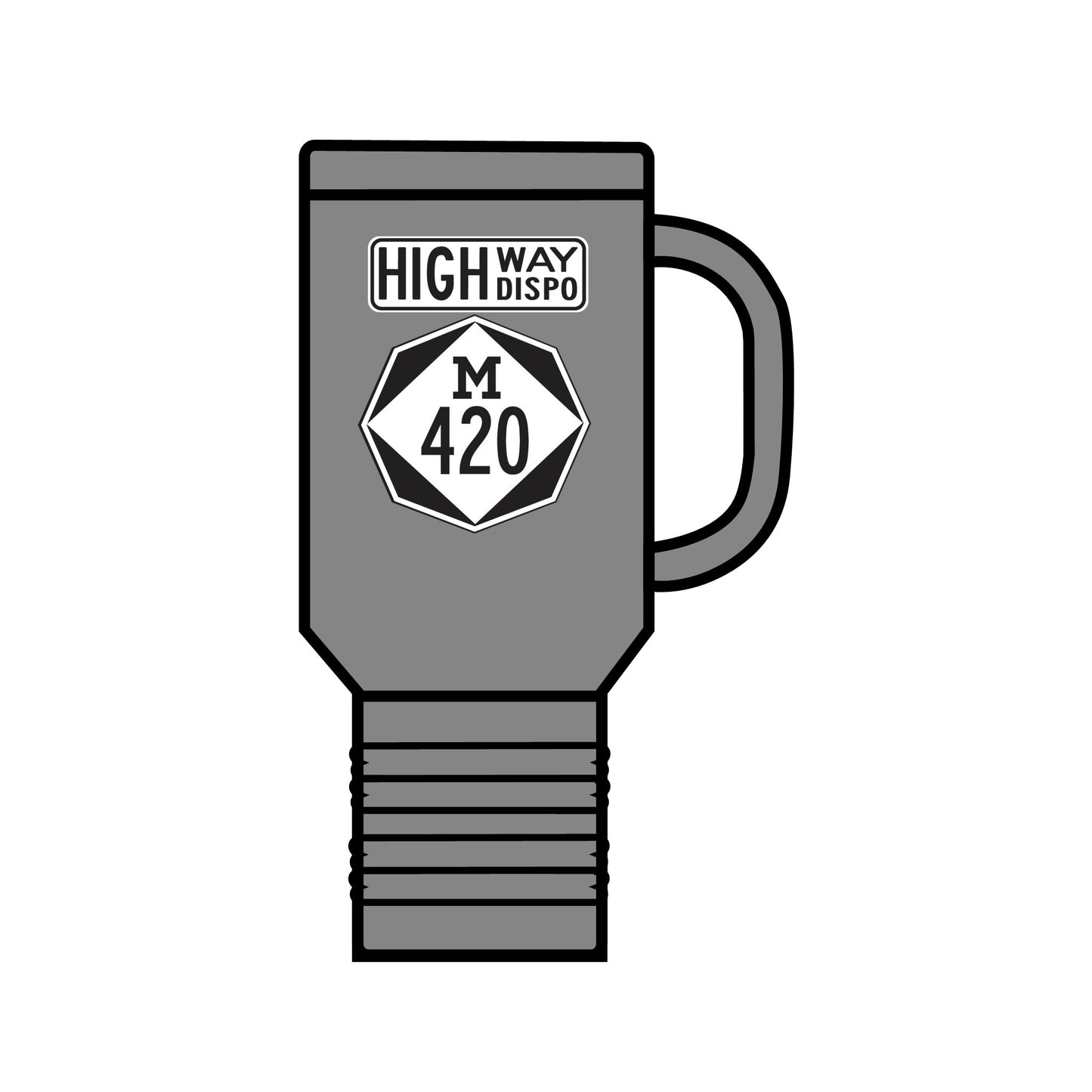 HIGHway Dispo M420 Insulated Travel Mug, 40oz