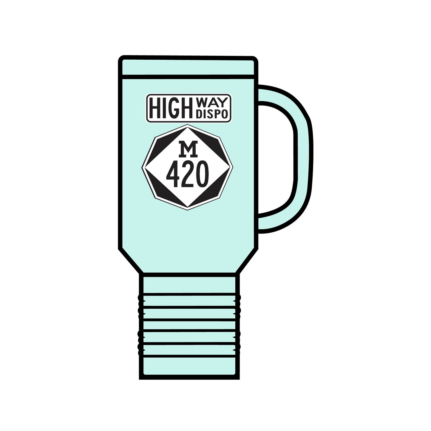 HIGHway Dispo M420 Insulated Travel Mug, 40oz