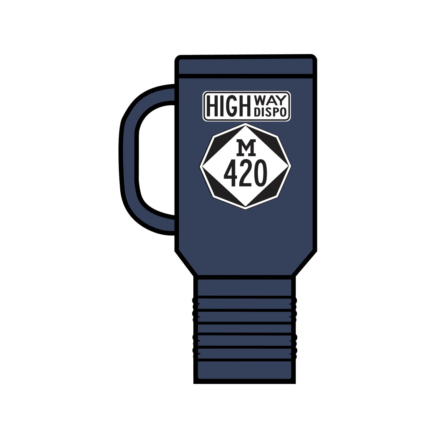 HIGHway Dispo M420 Insulated Travel Mug, 40oz