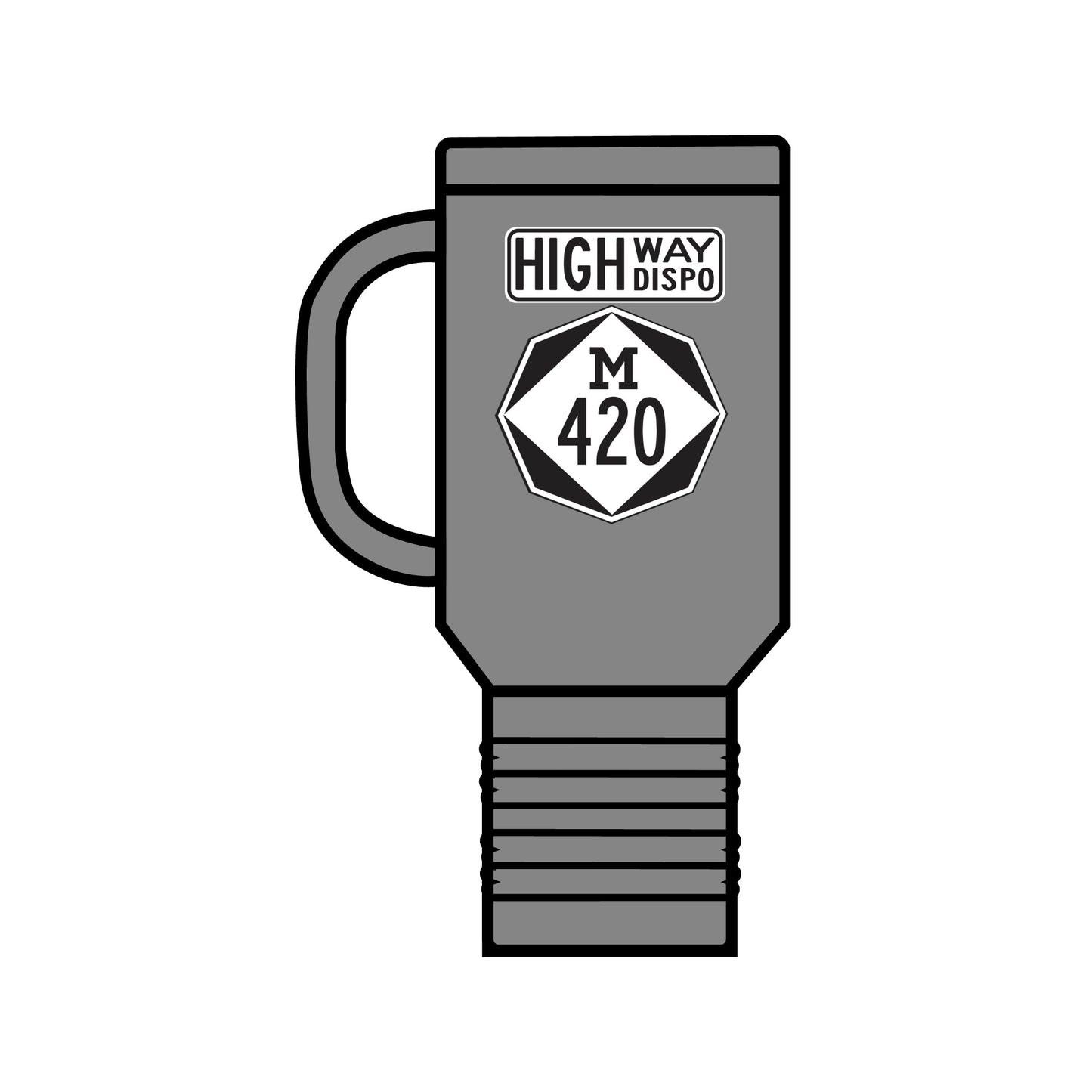 HIGHway Dispo M420 Insulated Travel Mug, 40oz